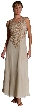 A-Line Beaded Sleeveless Formal Dress