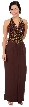 Formal Evening Dress with a Stylish Back 