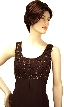 Full Length Beaded with Jacket Formal Dress — in close-up