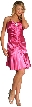 Spaghetti Straps Short Party Dress with Flared Bottom