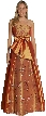 A-line Ribbon Bow Beaded Prom Dress