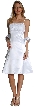 Spaghetti Strap Shirred Empire Bridesmaid Dress