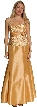 Embroidered Formal Prom Dress with Flower Applique