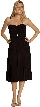 Spaghetti Strap Party Cocktail Dress — in Black