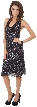 Halter Neck Knee Length Sequined Cocktail Dress