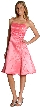 A-line Knee length Party Dress with Shimmery Floral Pattern