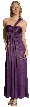 Single Shoulder Empire Style Prom Dress