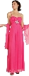 Empire Cut Formal Dress with Diamond Brooch