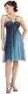 V Neck Double Strap Empire Party Dress