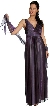 Two Toned Shimmer Empire Prom Dress — in Purple color