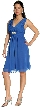 Shirred Empire Cut Short Bridesmaid Party Dress
