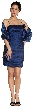 Shirred Mini Tube Party Cocktail Dress — in alternative view