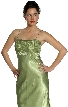 Pleated Bodice Empire Formal Prom Dress — in alternative view