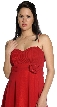 Spaghetti Strapped Chiffon Prom Dress with Waist Flower — in alternative view