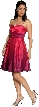 Shimmer Satin Spaghetti Prom Dress — in alternative view