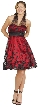 Halter Neck Short Prom Dress with Mesh Overlay