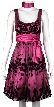Ribbon Bow Short Prom Dress — in closeup