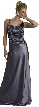 Shirred Bodice Formal Evening Dress
