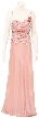 Shirred Bodice Formal Evening Dress — in Dust Pink