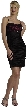 Tight Fitting Shirred Pencil Skirt Party Dress