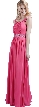 Shirred Empire Cut Formal Evening Dress