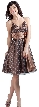 Short Fluffy Polka Dot Party Dress