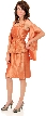 Embroidered Knee Length Cocktail Party Dress — in alternative image