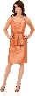 Embroidered Knee Length Cocktail Party Dress
