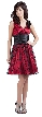 V-neck Short Polka Dot Party Dress  