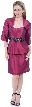 Heart-shaped Spaghetti Strap Cocktail Dress — in Plum