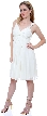 V-Neck Short Sleeveless Cocktail Dress — in alternative image