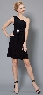 One-Shoulder Waist Pleated Formal Dress — in alternative image