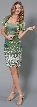 Modish Spaghetti Strap Cocktail Dress — in Green