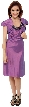 Embellished Neckline Formal Knee Length Dress with Jacket
