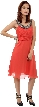 Shimmering Tea Length Formal Dress — in Plum