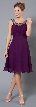 Shimmering Tea Length Formal Dress