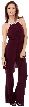 Studded Neckline Pant Dress