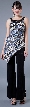 Asymmetric 2 Piece Pant Dress
