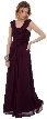 Long Formal Dress with Ruching Detail