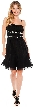 Spaghetti Short Cocktail Dress with Sequins Waist