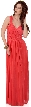 Braid Accent Ruched Long Formal Bridesmaid Dress 