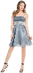Spaghetti Straps Knee Length Empire Waist Party Dress