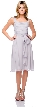 Cowl Neck Knee Length Bridesmaid Party Dress 