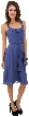 Cowl Neck Knee Length Bridesmaid Party Dress  — in an alternative picture