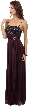 Spaghetti Straps Long Mother of Bride Dress with Lace Bolero — without Jacket