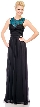See-Thru Lace Back Long Formal Dress with Twist Knot