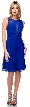 Semi Sheer Top Chiffon Short Party Bridesmaid Dress
