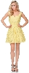 Broad Straps Fit & Flare Short Bridesmaid Party Dress