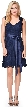 V-Neck Lace Short Formal Party Dress with Belt