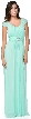 Scoop Neck Broad Straps Shirred Long Formal Bridesmaid Dress